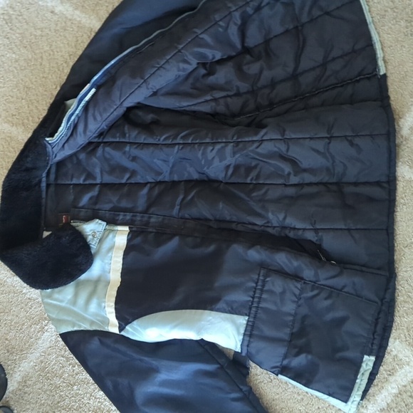 Vtg Walls Blizzard Pruf insulated outerwear belted warm winter parka jacket sz L - Picture 9 of 11